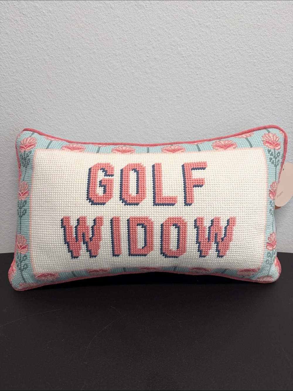 Rachel Zoe | “Golf Widow” Embroidered Pillow Sassy Decor